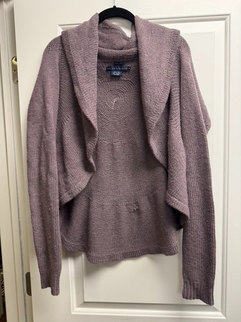 Ralph Lauren Wool and Cashmere Hand Knit Cardigan